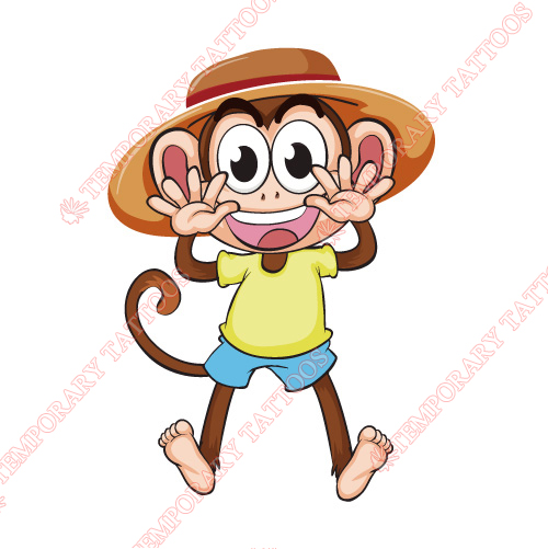 Monkey Customize Temporary Tattoos Stickers NO.8644